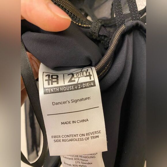 Tenth House 2 Die solo dance costume strap black ALTITUDE TD25450 LC-large child - Picture 11 of 13